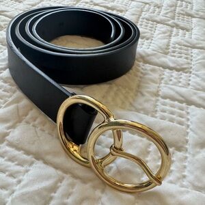 Target Black Belt with Gold Buckle